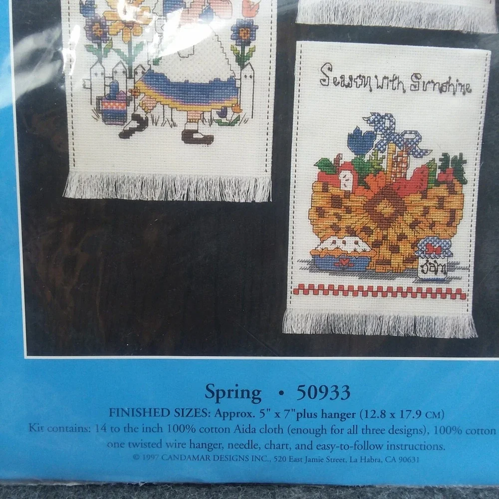 Candamar Designs Counted Cross‎ Stitch A Door For All Seasons Spring Summer Fall